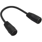 Dolphix DIN 8-pins luidspreker koppelstuk / zwart - 0,20 meter