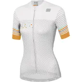 Sportful Sticker Jersey Dames, white silver gold L 2020 Wielershirts