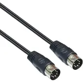 Dolphix DIN 7-pins audiokabel / zwart - 3 meter