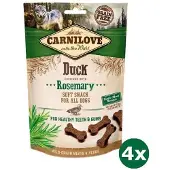 Carnilove 4x200 gr soft snack eend / rozemarijn hondensnack