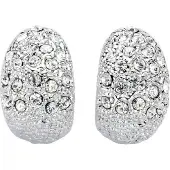 Behave - Oorsteker met Steentjes - Zilverkleur - Mode-accessoire