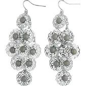 Behave - Oorhangers dames gotisch design - Zilverkleur - Statementlook