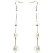 Behave Oorbellen parel oorhangers 6cm