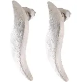 Behave - Oorsteker met gekrast motief - Fashion sieraden