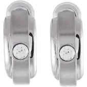 Behave - Zilverkleurige oorstekers met glaskristal element - Fashion sieraden