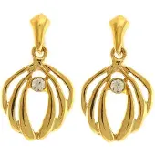 Behave - Dames oorbellen - Goudkleur open design klassiek 3,5 cm