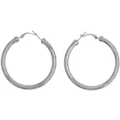 Behave - Oorringen - Zilver Kleur - 5cm