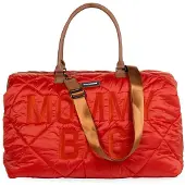 Childhome Quilted Puffered Red Mommy Bag Luiertas | Childhome