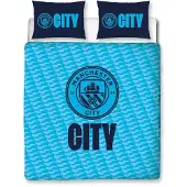 Manchester City dekbedovertrek - 2-persoons - 200 x 200 cm. - Man. City dekbed - tweepersoons met 2 kussenslopen