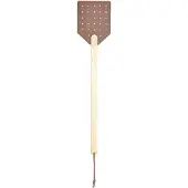 Esschert Design Vliegenmepper - hout/leer - bruin - 52 cm - Vliegenmeppers - Ongediertebestrijding