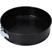 La Cucina Taart bakvorm/springvorm met anti-aanbak laag zwart 24 cm - Bakringen