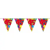 Folat 3x 45 verjaardag slingers 10 meter - Vlaggenlijnen