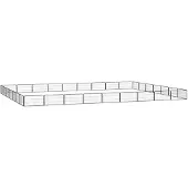 vidaXL Hondenkennel 32 panelen 100x50 cm gepoedercoat staal zwart