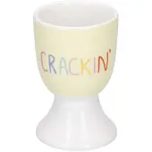 Kitchencraft - Eierdop, Crackin - Porselein - Geel - KitchenCraft Soleada