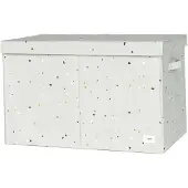 3 Sprouts Opbergbox m. Deksel- 63x38x39 cm - Terrazzo/Groen - - OneSize - Opbergers