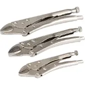 Silverline Gripzangen, set van 3 stuks.Set van 3 gripzangen.