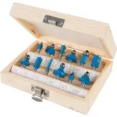 Silverline 12-delige 1/4" TCT frees set | 1/4" - 792084
