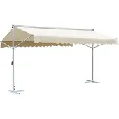 vidaXL Luifel vrijstaand 600x300 cm crème