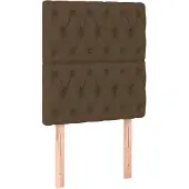 vidaXL Hoofdbord donkerbruin 80x7x118/128 cm stof
