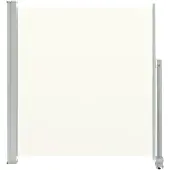 vidaXL Tuinscherm uittrekbaar 140x300 cm crèmekleurig