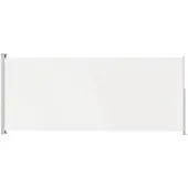 vidaXL Tuinscherm uittrekbaar 180x514 cm crèmekleurig
