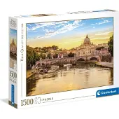 Clementoni - Puzzel - 1500 Stukjes - Uitzicht op Rome - Puzzel Voor Kinderen en Volwassenen Collection - High Quality Collection
