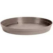Eda Bloempot kunststof onderschaal Toscane taupe D15 cm - Plantenpotten