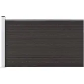 vidaXL Schuttingpaneel 175x105 cm HKC zwart
