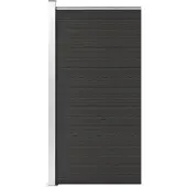 vidaXL Schuttingpaneel 95x186 cm HKC zwart