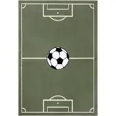 Hanse Home Vloerkleed Kids Estadio - Groen 160 x 220 cm