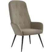 vidaXL Relaxstoel fluweel lichtgrijs