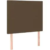 vidaXL Hoofdbord donkerbruin 100x5x118/128 cm Stof