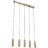 QAZQA Moderne hanglamp brons 5-lichts - Jeana