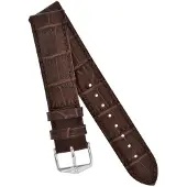 Hirsch Horlogeband - Duke Donkerbruin - Leer - 22mm