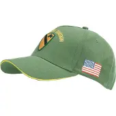 Fostex Garments - Baseball cap US Cavalry WWII 3D (kleur: Groen / maat: NVT)