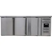 Saro Koeltafel RVS | 179 x 70 x 89/95 cm