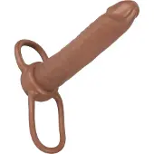 Calexotics Strap On Voorbinddildo Accommodator dual Penetrator Beige