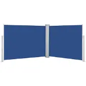vidaXL Windscherm uittrekbaar 140x1000 cm blauw