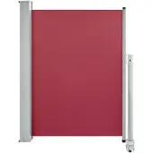 vidaXL Tuinscherm uittrekbaar 100x300 cm rood