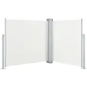 vidaXL Windscherm uittrekbaar 100x600 cm crème