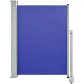vidaXL Tuinscherm uittrekbaar 100x300 cm blauw