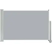 vidaXL Tuinscherm uittrekbaar 60x300 cm grijs
