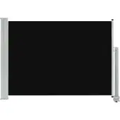 vidaXL Tuinscherm uittrekbaar 80x300 cm zwart