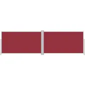 vidaXL Zijmarkies, uitschuifbaar, rood, 180x600 cm