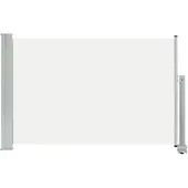 vidaXL Tuinscherm uittrekbaar 60x300 cm crèmekleurig