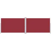 vidaXL Windscherm uittrekbaar 220x600 cm rood