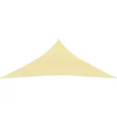 vidaXL Zonnescherm HDPE driehoekig 3,6x3,6x3,6 m beige
