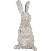 Clayre & Eef Beeld Konijn 31 cm Beige Polyresin Paasdecoratie Beige Paasdecoratie