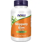 Now , Gladde iep, 400 mg, 100 Capsules