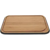 Pebbly Snijplank Met Sapgeul Small Black 25x17,5 cm